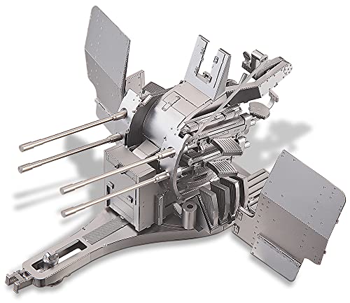 Piececool 3D Puzzle Metall Flak Luftverteidigungskanone, 3D Metall Puzzle Militärmodell für Edelstahl, Ganzes Metall, 100% Wiederherstellen, Geburtstagsgeschenk, Modellbausatz Erwachsene, 187 Teile von piececool