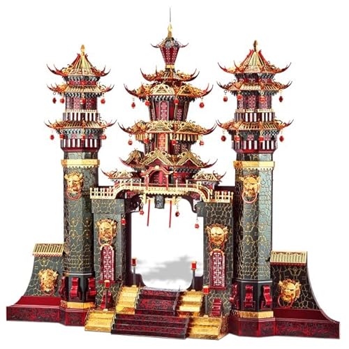 Puzzle 3D Piececool Nantianmen Southern Gate of Heaven, Metall, 544 Teile von piececool