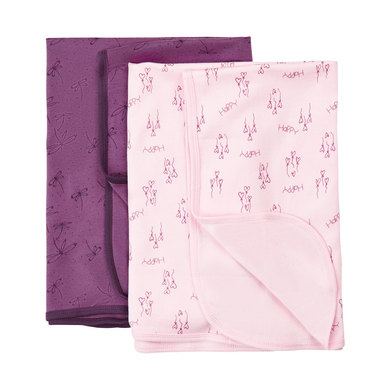 Pippi Babydecke 2er Pack deep purple von pippi