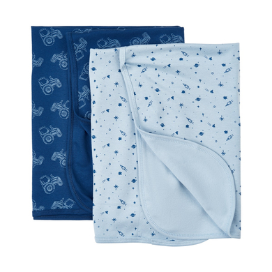 Pippi Babydecke 2er Pack estate blue von pippi