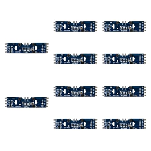 HO Scale Train Circuit Board Upgrade Kit 8 Pin DCC Base Board for Electric Locomotives Model Train Parts Accessories 2.83x0.71 Inch- 10 Pieces HO Scale Train Circuit Board Upgrade Kit 8 Pin DCC Base Board for Electric Locomotives Model Train Parts Accessories 2.83x0.71 Inch- 10 Pieces von pistro