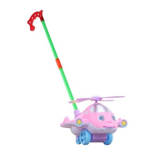 Schiebespielzeug-Flugzeug für Kleinkinder ab 1 Jahr, Lauflernhilfe mit abnehmbarem Stiel und Klingel, 23.62 Zoll höhenverstellbar für Jungen und Mädchen 1-3 Jahre- Rosa Schiebespielzeug-Flugzeug für Kleinkinder ab 1 Jahr, Lauflernhilfe mit abnehmbarem Stiel und Klingel, 23.62 Zoll höhenverstellbar für Jungen und Mädchen 1-3 Jahre- Rosa von pistro