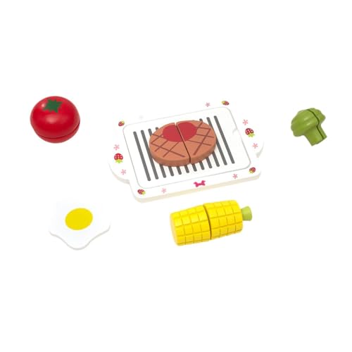 Schneidespiel-Lebensmittelspielzeug Set, Küchenspielzeug mit Schneidebrett, Steak, Eiern für Kinder ab 3 Jahren, Rollenspiel-Lernspielzeug Schneidespiel-Lebensmittelspielzeug Set, Küchenspielzeug mit Schneidebrett, Steak, Eiern für Kinder ab 3 Jahren, Rollenspiel-Lernspielzeug von pistro