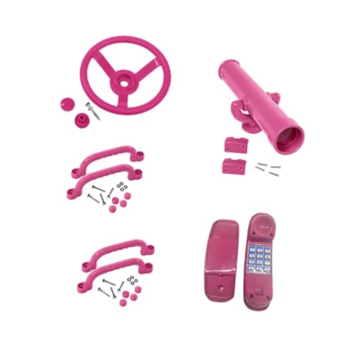Spielplatz-Ausrüstungsset mit Lenkrad-Teleskop-Telefon und Griffen für Hinterhofschaukel-Set, Aufsätze, Outdoor-Spielen, Stil A Spielplatz-Ausrüstungsset mit Lenkrad-Teleskop-Telefon und Griffen für Hinterhofschaukel-Set, Aufsätze, Outdoor-Spielen, Stil A von pistro