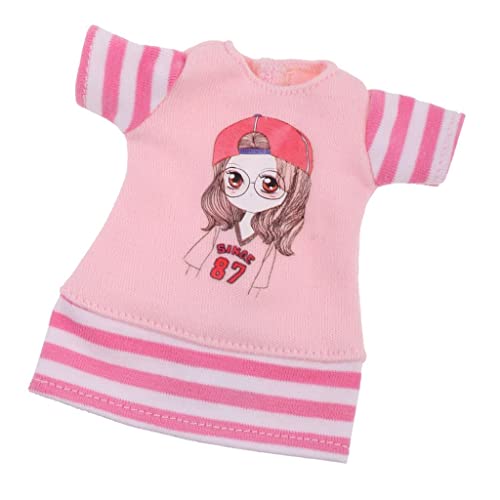 pistro 1/6 T-Shirt für Neo-Blythe Puppe, 30,5 cm, Geschenk für Mädchen, Rosa von pistro