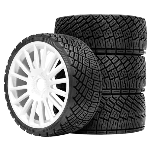 pistro 4 x RC Autoräder und Reifen, Upgrade für 1/7 1/8 Crawler Modell-LKW, DIY-Zubehör, PP-Material, 10 cm Durchmesser pistro 4 x RC Autoräder und Reifen, Upgrade für 1/7 1/8 Crawler Modell-LKW, DIY-Zubehör, PP-Material, 10 cm Durchmesser von pistro