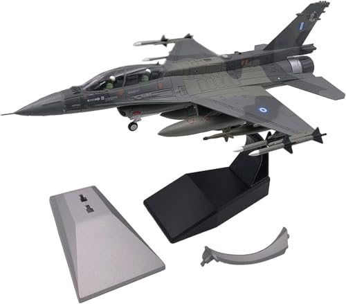 pistro F16D Fighter Modell im Maßstab 1:72 mit 2 Ausstellungsständern, Sammlerstück, Desktop-Flugzeugmodell, Büro, TV-Schrank, Bücherregal, Bar-Dekor, Luftfahrt-Souvenir von pistro