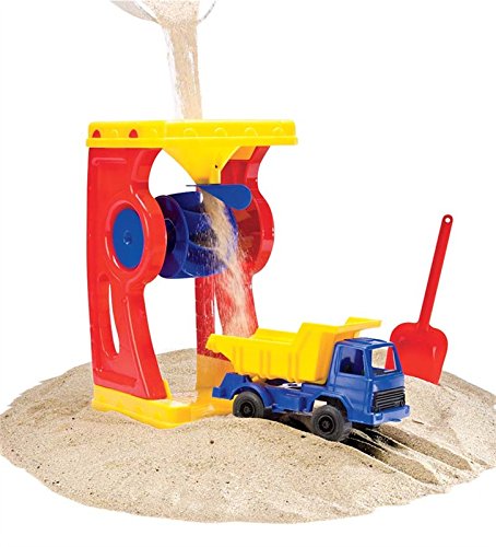 plasto plasto2402000 Mehrfarbig Sand/Wasser Rad/Kippwagen und Spaten Set von plasto