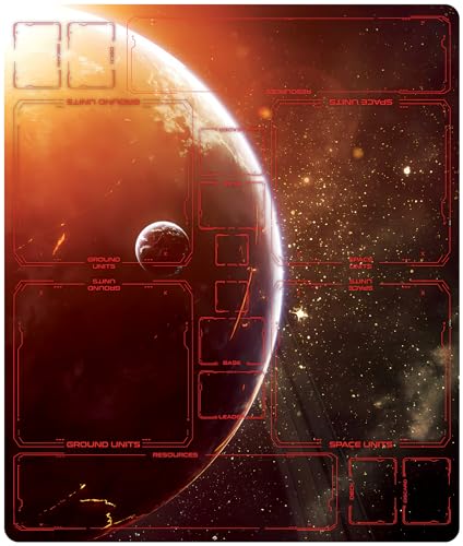 playmats.eu K091 Star Wars Unlimited für 2 Spieler-Rot, 28" x 24" / 72x61 cm von playmats.eu