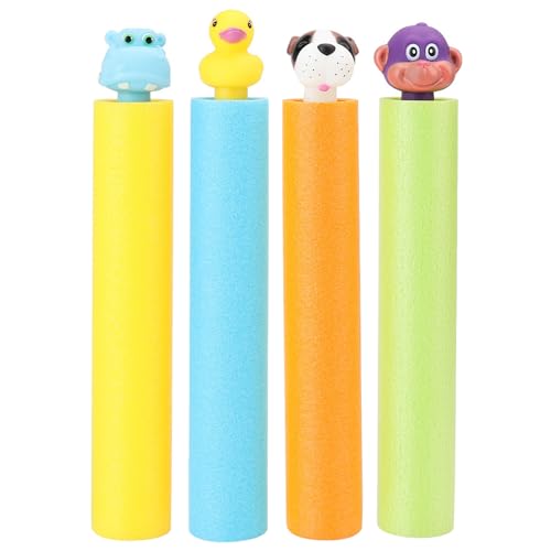 4Pcs wasserspritzpistole,wasserspritze Kinder,Wasserpistolen für Kinder, Wasserspritze Schaum,Wasserspritzpistole Strandspielzeug,Kinder Wasserpistolen Super Wasserblaster für Pool Strand Outdoor von plencell