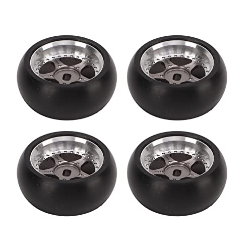 4PCS RC DRIFT TYRE Metall Radreifen für 1 28 K969 K989 P929 Typ Auto Upgraded Teile Rim Rad Zubehör Titan (Sie Farben) von plplaaoo