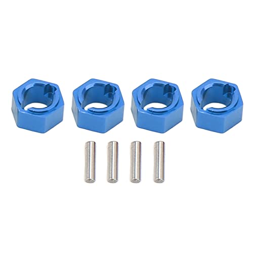 7mm Hex Combiner für RC Auto Aluminium Radnabe Adapter Kompatibel mit FMS FCX24 1 24 Maßstab Fahrzeuge (Blau) von plplaaoo