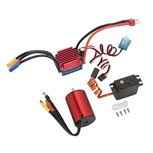 Bürstenlose Motor- und ESC-Kombination 2,2 kg 4500KV 35A eingestellt für 1 14 1 1 16 RC -Auto mit Kupferspulen und guter Wärmeableitung -Funktionen von plplaaoo