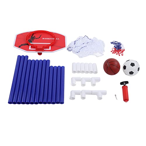 Kinder-Fußballtor, Mini-Fußballtor-Set mit Fußballnetz, einfach zusammenzubauendes Fußballtor, 2-in-1-Fußball für den Außenbereich, Kinder-Fußballtor, interaktives Sportspielzeug von plplaaoo