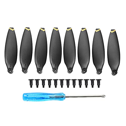 Mini Drone Propeller Set für X8 Mini, 8 Stück Low Noise Dynamic Balance Getestet Ersatzblätter (Golden) (Goldenes Dekor) von plplaaoo