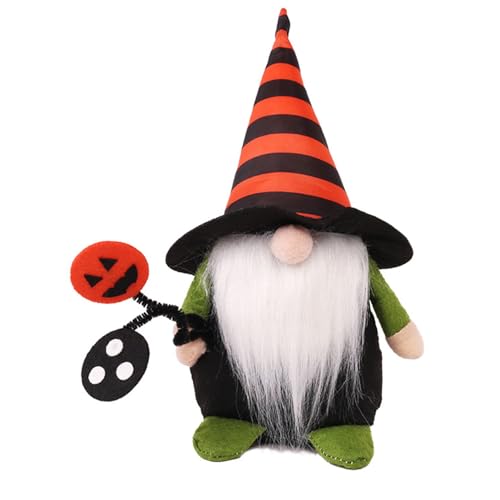 Niedliche gesichtslose Halloween-Plüschpuppe, farbenfrohe, weiche und Bequeme Seidenplüschpuppe, leicht zu reinigen, sauber zu halten und Nicht leicht zu verformen. Halloween (Typ 2 20 * 10cm) von plplaaoo