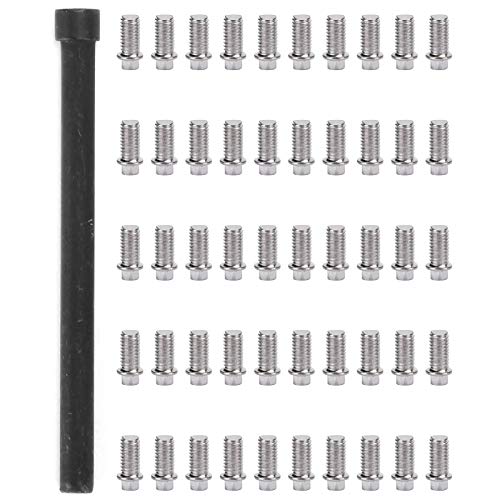 RC Schraubensatz, 50 Stück Edelstahlschrauben für 1 10 RC-Raupsauto M2 Beadlock-Ringe, die die Leistung und das Aussehen verbessern (M3) von plplaaoo