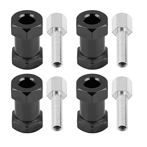 plplaaoo 12 mm RC Hex Rad Hub Adapter Leichtes Metall -Upgrade für D90 AX10 CC01 SCX10 F350 RC Fernbedienung Crawler Aluminiumlegierung 4pcs (20MM) von plplaaoo