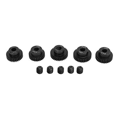 plplaaoo RC-Ritzel-Set, 5-teilig, 48DP, 5,0 mm, 30 Zähne, 34 Zähne, Ersatzteile für 1–10 RC-Autos, sorgt für hohe Leistung und langlebigen Einsatz von plplaaoo