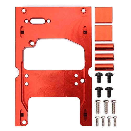 plplaaoo RC-Servohalterung, Aluminium-Lenkmotor-Servohalterung, professionelle RC-Auto-Lenkmotor-Servo-Befestigungsbasis, Ersatzhalterung für Fahrzeuge, passend für WPL-System 1:16 RC-Auto (Red) von plplaaoo