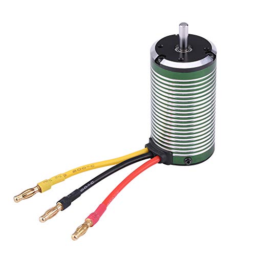 plplaaoo RC bürstenloser Bootsmotor 3665 3600KV 4500KV 4 Stangen Motor für 1 8 1 10 1 12 Fernbedienungsauto Marine Schiff Vorgesetzter Handwerkskomponente (3665-4500KV) von plplaaoo