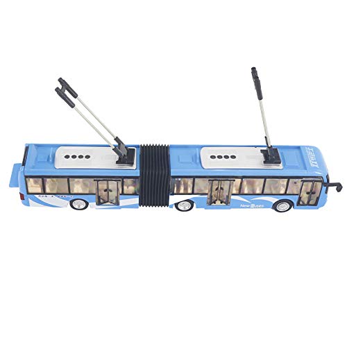 plplaaoo Stadtbus-Spielzeug für Kinder, 1:48 CS0133 Kleinkind-Bus-Spielzeugbusse, leichtes Auto, Lernspielzeug für Kinder, Modellautos, Spielzeug, Druckguss-Legierung, Rückzugsfahrzeuge, (Weiß) von plplaaoo