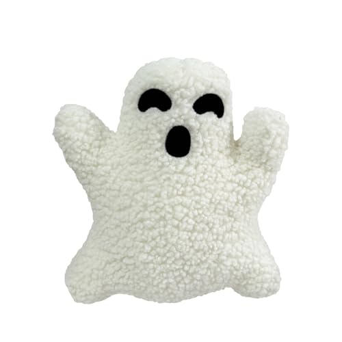 pofluany Halloween-Geist-Plüsch-Kissen mit gruseligem Charme, 20/40 cm, Spielzeugspaß, gemütliche Kuscheltiere, Plüschtiere, Kawaii-Puppe, Herbst, dekoratives Kissen, Fotografie-Requisite für Zu von pofluany