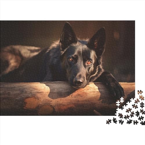 Ferrous Sheepdog 1000 Teile Puzzle für Erwachsene, lustiges Dekorationsspielzeug, Bildungsspiel, Spielzeug, Intellektuelles Spiel, Entspannung und Intelligenz, 1000 Stück (75 x 50 cm) von ponnyc