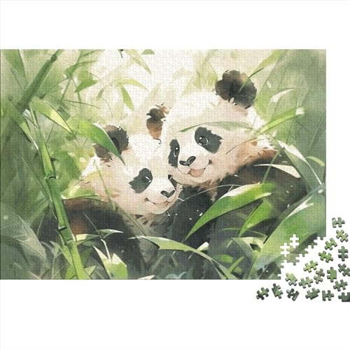 Panda-Puzzles für Erwachsene, lustiges 300-teiliges Spielzeug, Bildungsspiel, Heimdekoration, Spielzeug, Intellektuelles Spiel, 300 Teile (40 x 28 cm) von ponnyc
