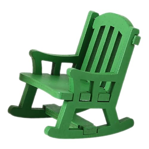 predolo 1/12 Schaukelstuhlmodell, Mini Stuhlmodell mit Hoher Rückenlehne, Basteln, Realistisch Simulierte Miniaturmöbel für DIY Projekte, Dekoration, GrÜn predolo 1/12 Schaukelstuhlmodell, Mini Stuhlmodell mit Hoher Rückenlehne, Basteln, Realistisch Simulierte Miniaturmöbel für DIY Projekte, Dekoration, GrÜn von predolo