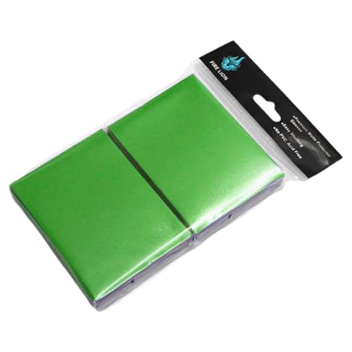 predolo 100 Stück Kartenhüllen Kartenprotektoren Und Schutzhüllen für Sammelkarten Und Spielkarten mit Mattiertem Design zur Vermeidung von Reflexionen für, GrÜn predolo 100 Stück Kartenhüllen Kartenprotektoren Und Schutzhüllen für Sammelkarten Und Spielkarten mit Mattiertem Design zur Vermeidung von Reflexionen für, GrÜn von predolo