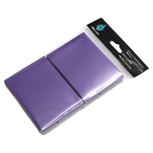 predolo 100 Stück Kartenhüllen Kartenprotektoren Und Schutzhüllen für Sammelkarten Und Spielkarten mit Mattiertem Design zur Vermeidung von Reflexionen für, Lila predolo 100 Stück Kartenhüllen Kartenprotektoren Und Schutzhüllen für Sammelkarten Und Spielkarten mit Mattiertem Design zur Vermeidung von Reflexionen für, Lila von predolo