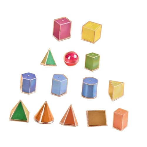 predolo 14 Stück 3D Geometrische Körper, Mathe Spielzeug, Praktisches, Lernspielzeug predolo 14 Stück 3D Geometrische Körper, Mathe Spielzeug, Praktisches, Lernspielzeug von predolo
