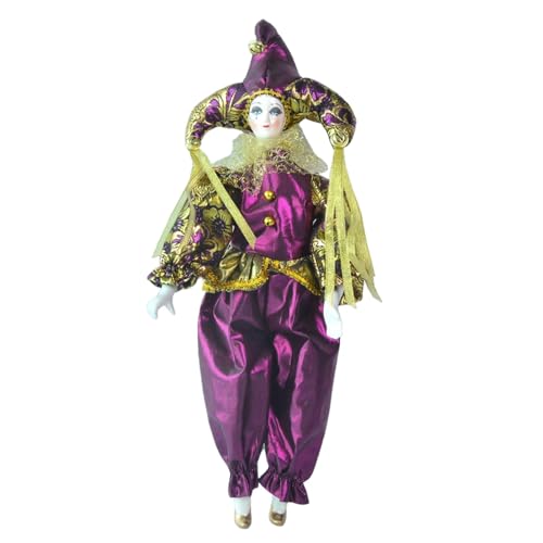 predolo 17,72 Zoll Clown Figur aus Porzellan für Sammler und Dekoration predolo 17,72 Zoll Clown Figur aus Porzellan für Sammler und Dekoration von predolo
