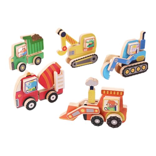 predolo 5-teiliges Bauwagen-Set zum Zusammenbauen, Fahrzeugmodell für Kinder predolo 5-teiliges Bauwagen-Set zum Zusammenbauen, Fahrzeugmodell für Kinder von predolo