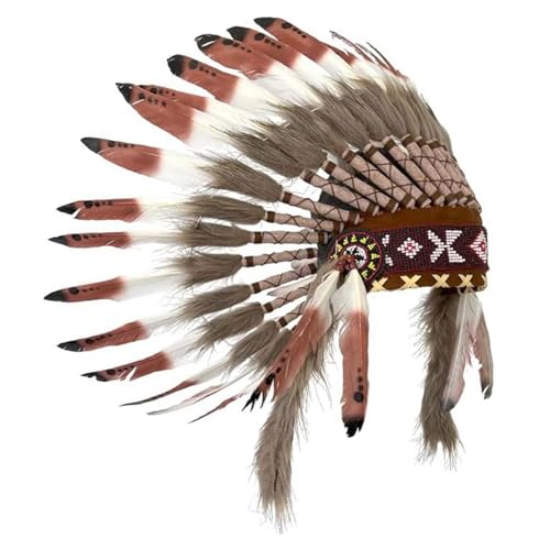 predolo Amerikanischer Häuptling Indianer Native Hut Kostüm Zubehör für Karneval Mardi Gras predolo Amerikanischer Häuptling Indianer Native Hut Kostüm Zubehör für Karneval Mardi Gras von predolo