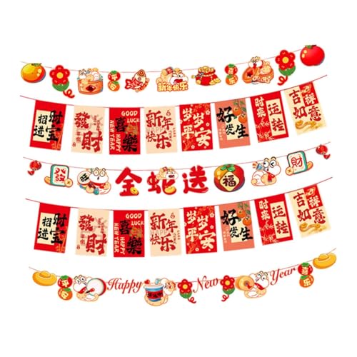 predolo Banner-Dekoration zum chinesischen Neujahr, Frühlingsfest-Dekor, chinesische Schriftzeichen für Feierlichkeiten, Wohnzimmer, Bauernhaus, Style A von predolo