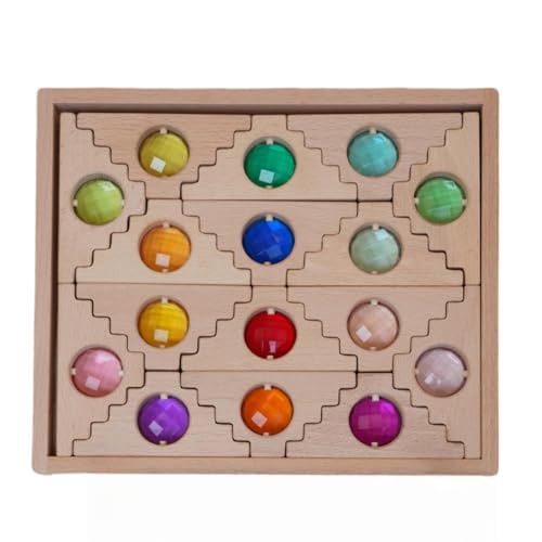 predolo Bausteine-Set für Kinder, Holzspielzeug, sensorisches Training, Würfelstapel für Kleinkinder predolo Bausteine-Set für Kinder, Holzspielzeug, sensorisches Training, Würfelstapel für Kleinkinder von predolo