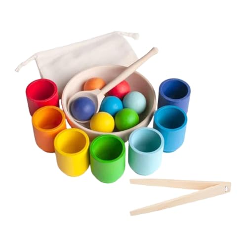 predolo Farbsortierspielzeug mit Bällen in Bechern, Lernspiel für Vorschulkinder predolo Farbsortierspielzeug mit Bällen in Bechern, Lernspiel für Vorschulkinder von predolo