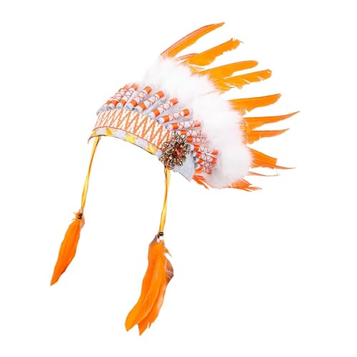 predolo Federkopfschmuck, Kostüm, Federkopfschmuck, Foto-Requisiten, traditionelles Stirnband predolo Federkopfschmuck, Kostüm, Federkopfschmuck, Foto-Requisiten, traditionelles Stirnband von predolo
