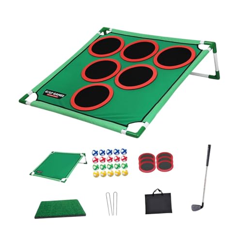 predolo Golf Pong Spielset für Innen und Außen mit Putter und Matte, Einzelregal predolo Golf Pong Spielset für Innen und Außen mit Putter und Matte, Einzelregal von predolo