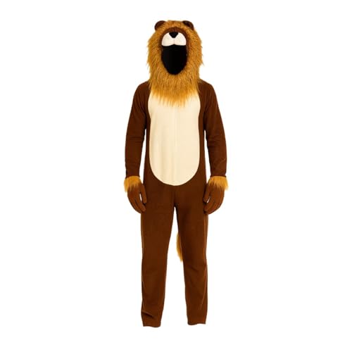 predolo Halloween-Löwenkostüm für Erwachsene, Männer und Frauen, Tier-Cosplay-Outfit predolo Halloween-Löwenkostüm für Erwachsene, Männer und Frauen, Tier-Cosplay-Outfit von predolo