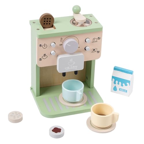 predolo Holz Kaffeemaschine Kinder Holzspielzeug Set mit Espressomaschine Spielküche Zubehör Und Kaffeezubereitungsspiel für Rollenspiele für Jungen Mädchen predolo Holz Kaffeemaschine Kinder Holzspielzeug Set mit Espressomaschine Spielküche Zubehör Und Kaffeezubereitungsspiel für Rollenspiele für Jungen Mädchen von predolo