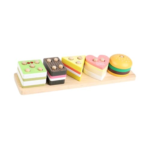 predolo Holzspielzeug Zum Sortieren Und Stapeln, Vorschul Lernaktivitäten, Sensorische Form Und Farberkennung für Jungen, Kinder, Mädchen, Geburtstagsgeschen, Essen predolo Holzspielzeug Zum Sortieren Und Stapeln, Vorschul Lernaktivitäten, Sensorische Form Und Farberkennung für Jungen, Kinder, Mädchen, Geburtstagsgeschen, Essen von predolo
