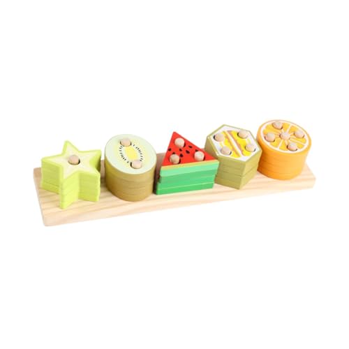 predolo Holzspielzeug Zum Sortieren Und Stapeln, Vorschul Lernaktivitäten, Sensorische Form Und Farberkennung für Jungen, Kinder, Mädchen, Geburtstagsgeschen, Frucht predolo Holzspielzeug Zum Sortieren Und Stapeln, Vorschul Lernaktivitäten, Sensorische Form Und Farberkennung für Jungen, Kinder, Mädchen, Geburtstagsgeschen, Frucht von predolo
