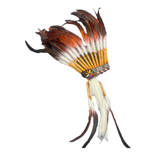 predolo Indianer-Kopfschmuck, amerikanischer Häuptling, Indianerhut, bequeme Kopfbedeckung, Kostümzubehör für Feiertage, Tanzpartys predolo Indianer-Kopfschmuck, amerikanischer Häuptling, Indianerhut, bequeme Kopfbedeckung, Kostümzubehör für Feiertage, Tanzpartys von predolo