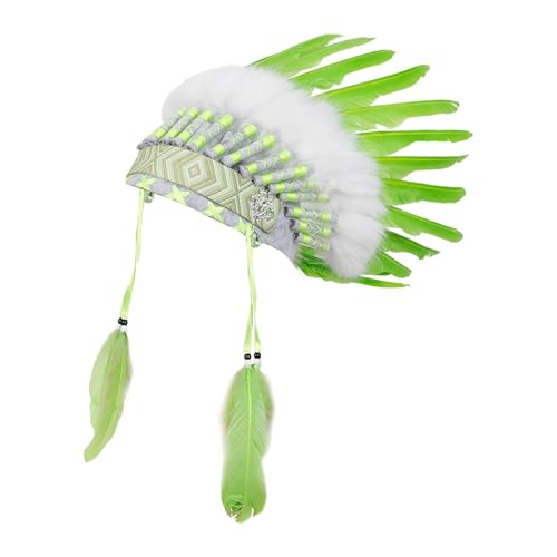 predolo Indischer künstlicher Federkopfschmuck für Haarschmuck, Tanzshow predolo Indischer künstlicher Federkopfschmuck für Haarschmuck, Tanzshow von predolo