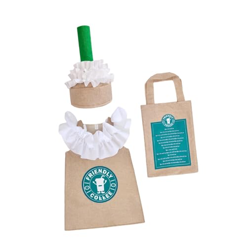 predolo Kaffee-Kostüm-Set, Kaffeeschürze für Rollenspiele, Festival-Mottoparty, Kids S predolo Kaffee-Kostüm-Set, Kaffeeschürze für Rollenspiele, Festival-Mottoparty, Kids S von predolo