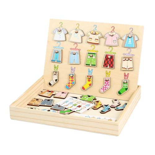 predolo Kids Shape Matching Spielzeug Holz Lernspiel Kleidung Zuordnung Farbsortier Spiel Feinmotorik Lernhilfe für Kindergeburtstag Vorschulerziehung predolo Kids Shape Matching Spielzeug Holz Lernspiel Kleidung Zuordnung Farbsortier Spiel Feinmotorik Lernhilfe für Kindergeburtstag Vorschulerziehung von predolo