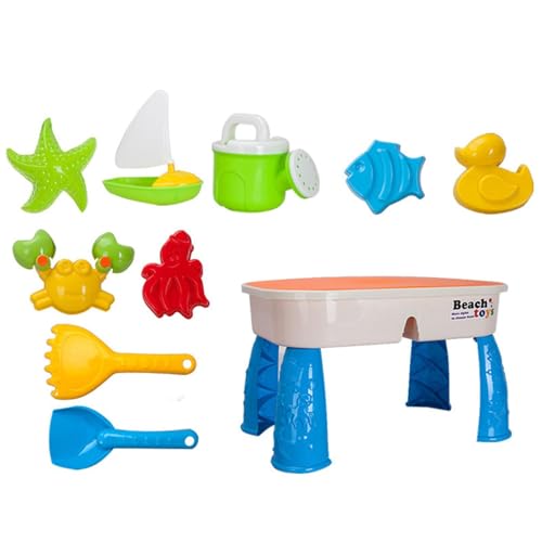 predolo Kinder Sandspiel Tisch mit Wasser, tragbares Spielzeug für den Strand predolo Kinder Sandspiel Tisch mit Wasser, tragbares Spielzeug für den Strand von predolo